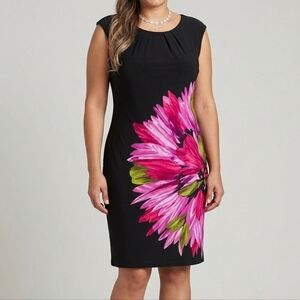 STUDIO BY LONDON TIMES Floral Sheath Dress Size 14